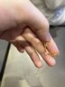 中國黃金（CHINA GOLD）黃金吊墜一路有你項(xiàng)鏈女5G黃金鹿角套七夕情人節(jié)禮物送女朋友老婆 一路鹿角項(xiàng)鏈【5G套鏈】約3.3g 曬單實(shí)拍圖