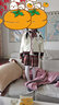 G.DUCKKIDS小黃鴨女童春秋套裝2025新款兒童裝小女孩時(shí)髦洋氣學(xué)院風(fēng)開(kāi)衫毛衣 紅色 130cm 曬單實(shí)拍圖