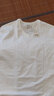 全棉時(shí)代23春男士5A級抗菌短袖夏季休閑百搭內搭T恤 V白色 2XL (185) 曬單實(shí)拍圖