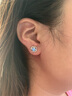 穆西卡 S999足銀耳釘四葉草流蘇耳環(huán)女2025新款長款高級感耳墜女生耳飾 四葉草流蘇耳墜（紫鉆） 曬單實(shí)拍圖
