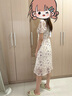 百圖betu女裝夏新款連衣裙方領(lǐng)甜美碎花顯瘦綁帶連衣裙女2304T81 紫色 M 曬單實(shí)拍圖