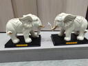 陶瓷大象擺件一對風(fēng)水招財特大號白瓷器吸水吸財小象輕奢客廳裝飾 小號-白瓷描金款1對 曬單實(shí)拍圖