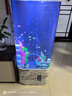 美諾魚缸客廳半圓型魚缸屏風(fēng)大中小型家用落地式玻璃金魚缸生態(tài)免換水 白大理石 50*40*138 曬單實拍圖