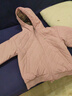 暇步士（Hush Puppies）童裝兒童男女大童棉服冬裝新款三防保暖舒適連帽厚外套 淺粉 155 cm(偏大半碼) 曬單實(shí)拍圖