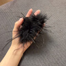 LAST KISS羽毛抓夾女鴕鳥(niǎo)發(fā)夾后腦勺發(fā)飾高級(jí)感夾子2025新款七夕情人節(jié)禮物 黑中號(hào)10CM精致流蘇抓夾 曬單實(shí)拍圖