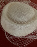 EE夏季新款麻紗手工編織網(wǎng)紗裝飾貝雷帽洋氣女帽晚宴禮帽2252 米白 均碼 曬單實(shí)拍圖