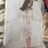嫩房 情緒內衣性感誘惑睡衣女夏天情趣新品睫毛蕾絲網(wǎng)紗睡裙家居服套裝 白色 曬單實(shí)拍圖