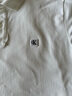 Calvin KleinJeans【液氨棉】夏季男士刺繡方標ck修身多色翻領(lǐng)短袖T恤POLO衫 YAF-月光白 XL 曬單實(shí)拍圖