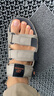 斯凱奇（Skechers）七夕禮物男鞋魔術(shù)貼涼鞋休閑戶外溯溪鞋夏季舒適露趾沙灘鞋210444 棕褐色/TAN 39.5 曬單實(shí)拍圖