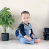 優(yōu)奇女寶寶牛仔背帶褲套裝褲子?jì)胗變嚎蓯鄢扰呵锛就獬鲆路婪?牛仔背帶褲【不含上衣】 100 曬單實(shí)拍圖