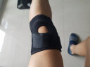 狂迷（kuangmi） 运动护膝户外跑步登山篮球护膝透气舒适男女 单只装 短款透气-单只装 实拍图
