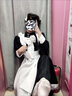 浣卿袖男仆裝女仆男穿cosplay可愛(ài)日系洛麗塔蘿莉黑色女裝cos:日常 珍珠男仆一套套裝 XL 曬單實(shí)拍圖