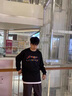 李寧（LI-NING） 衛衣男春秋季新款潮流秋裝圓領(lǐng)舒適寬松休閑情侶同款運動(dòng)套頭衫 黑色-大LOGO【春秋款 親膚舒適】 L /175(125-145斤) 曬單實(shí)拍圖