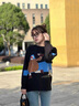 舒芳蝶（shufangdie）連衣裙女裝2024秋冬季高級感圓領針織衫毛衣半身裙兩件套套裝裙子 兩件套 M 曬單實拍圖