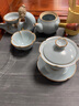 唐帕（TANGPA）汝窯茶具開片陶瓷功夫茶杯套裝家用高端側(cè)把泡茶壺蓋碗景德鎮(zhèn)茶具 菩提蓮心 禮盒裝 曬單實(shí)拍圖