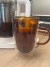 karphome卡普家居玻璃水杯雙層耐熱泡茶杯花茶杯家用把杯馬克杯喝茶杯子 2只（自選顏色） 曬單實拍圖