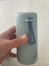 森谷棲云 韓版時(shí)尚小保溫杯女ins原宿風(fēng)簡(jiǎn)約便攜杯子學(xué)生辦公迷你水杯 保溫杯【青色】 300ml 曬單實(shí)拍圖