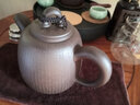 宜興紫砂壺實(shí)力派名家吳竹霞手工茶壺純原礦老紫泥大容量760CC佛經(jīng)壺 曬單實(shí)拍圖