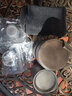 鈦生活 純鈦茶具套裝戶(hù)外旅行泡茶器快客杯鈦茶壺功夫茶露營(yíng)便捷收納 圓嘴款泡茶器【配皮套】+2茶盞 曬單實(shí)拍圖