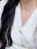 施蔻輕奢心動項鏈女士時尚吊墜鎖骨鏈七夕情人節(jié)禮物送女友老婆生日 心動項鏈+高檔禮盒 曬單實拍圖
