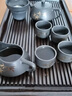 瑯庭琊坊 黑泥紫砂功夫茶具家用客廳描金泡茶壺茶杯辦公會客整套高檔送禮禮盒裝 黑泥金竹(禮盒裝) 10頭 曬單實拍圖