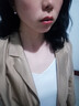 歌米拉（Gemila）吊帶連衣裙女醋酸緞面法式夏季中長(zhǎng)款a字打底裙薄款修身V領(lǐng)外穿 白色 M 曬單實(shí)拍圖