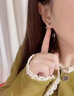 迪梵倫一周耳釘女士耳環(huán)時尚耳飾七對耳墜情人節(jié)生日禮物送女友老婆 熠熠星輝一周耳釘【玫瑰金色】 曬單實拍圖