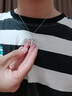 Vana信仰之光十字架銀項(xiàng)鏈男女銀吊墜七夕情人節(jié)禮物送男朋友老公 信仰之光項(xiàng)鏈【男/女同款】 曬單實(shí)拍圖