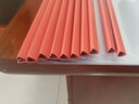 遞樂(lè )  A4透明抽桿夾/文件夾/拉桿夾/報告夾 辦公用品文具10個(gè)裝 1405紅色 曬單實(shí)拍圖