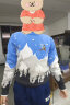 北极绒男童毛衣秋冬儿童毛衣针织衫加绒加厚纯棉打底衫男孩大童装套头衫 蓝色（不加绒） 160码（建议身高150CM左右） 实拍图