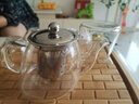 康韻 玻璃茶具套裝功夫茶具家用加厚耐高溫玻璃泡茶壺透明花茶壺公道杯茶杯套裝 俊逸壺手把杯套裝+四方磚茶盤(pán) 曬單實(shí)拍圖