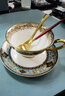 伯善瓷（BOSUNG）歐式小咖啡杯碟套裝陶瓷描金邊杯子家用下午茶杯家用杯碟勺子套裝 一杯一碟（不含勺） 曬單實(shí)拍圖