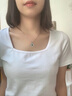 Djin常青藤銀項鏈女士輕奢楓葉吊墜鎖骨鏈女生日禮物送女友老婆 D125 綠色 常青藤項鏈 曬單實(shí)拍圖