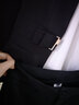 安依蓮小西裝外套女2025秋冬款職業(yè)裝女裝套裝休閑時(shí)尚白領(lǐng)正裝工作服 黑色外套+褲子 M 曬單實(shí)拍圖