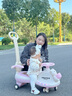 優(yōu)尼樂新款兒童扭扭車溜溜防側(cè)翻萬向輪搖擺車1-6歲寶寶玩具可坐手推車 二代【手推款】粉熊 靜音PU輪 曬單實拍圖