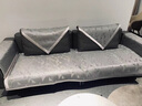 茗芮居真皮沙發(fā)墊子防滑高檔皮沙發(fā)坐墊輕奢皮沙發(fā)專(zhuān)用墊夏季涼席冰絲墊 冰尚冰絲-深灰金 70*70cm 曬單實(shí)拍圖