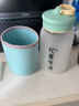卡西菲kaxifei（KAXIFEI）櫻花磨砂玻璃杯女可愛(ài)便攜學(xué)生水杯夏天少女心清新情侶隨行杯子 忙著(zhù)生活+杯套杯刷 曬單實(shí)拍圖