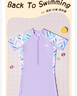 李寧（LI-NING）兒童泳衣女童連體平角沖浪服舒適透氣海邊溫泉泳裝721 紫色 170 曬單實(shí)拍圖