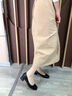 達芙妮（DAPHNE）單鞋女粗跟中跟春季新款船鞋2025職業(yè)工作氣質(zhì)女生皮鞋宴會(huì ) 米色 34 (220mm) 標準碼 曬單實(shí)拍圖
