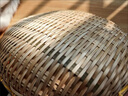 耀繽放饅頭餃子用的籮筐手工竹編制品竹簸箕竹筐籃竹篩子饅頭收納籮筐 炭熏款外徑30cm高10cm 曬單實(shí)拍圖