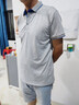 鑫俊達業(yè)企業(yè)員工工衣定制t恤夏polo定做工作服短袖男廠服廣告衫印字LOGO HJ-1878#灰色【長絨棉】 XL 曬單實拍圖