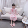童話課堂（TONGHUAKETANG）女童冰絲睡裙夏季2024新款兒童吊帶睡衣公主風(fēng)網(wǎng)紅爆款女孩家居裙 粉色 150碼建議身高135-145厘米左右 曬單實(shí)拍圖