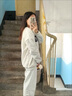 PMOG國潮淺灰加絨加厚無帽衛(wèi)衣女學(xué)生秋冬款oversize長袖圓領(lǐng)上衣外套 淺灰色/加絨 XL115-135斤 曬單實(shí)拍圖