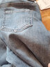 朵世界高腰窄版九分直筒牛仔褲女春秋季2023年新款韓版時(shí)尚寬松煙管女褲 淺藍色 28碼(2尺1) 曬單實(shí)拍圖