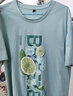 名創(chuàng  )優(yōu)品（MINISO）冰絲短袖t恤男士夏季涼感透氣半袖學(xué)生休閑百搭男裝運動(dòng)速干衣服 水綠(大清涼夏季) L 175(體重120-140斤左右) 曬單實(shí)拍圖