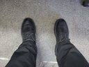 Jeep吉普男鞋春秋季男士休閑鞋商務(wù)英倫風(fēng)休閑皮鞋布洛克正裝鞋男 黑色7139（皮鞋碼） 43 曬單實(shí)拍圖