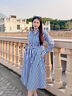 Polo Ralph Lauren 拉夫勞倫女裝 經(jīng)典款配腰帶條紋棉質(zhì)襯衫式連衣裙RL23961 410-海軍藍 XS (2) 曬單實(shí)拍圖