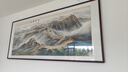 悠弦長城掛畫國畫辦公室字畫沙發(fā)背景墻畫客廳裝飾畫山水畫風(fēng)水靠山圖 萬里雄風(fēng) 畫框275*120厘米（有機(jī)畫膜） 曬單實(shí)拍圖
