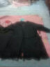 媚の火女士性感睡衣女夏季吊带睡裙两件套蕾丝内衣居服大码冰丝高级感 黑色 XL码（115-130斤） 实拍图