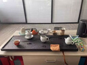 洛湘天然烏金石茶盤辦公家用簡約排水式現(xiàn)代輕奢茶具套裝雕刻石頭茶臺 烏金石單茶盤 80-30-3CM 曬單實拍圖